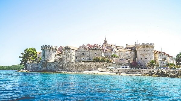 A view of Korcula and its old fortress